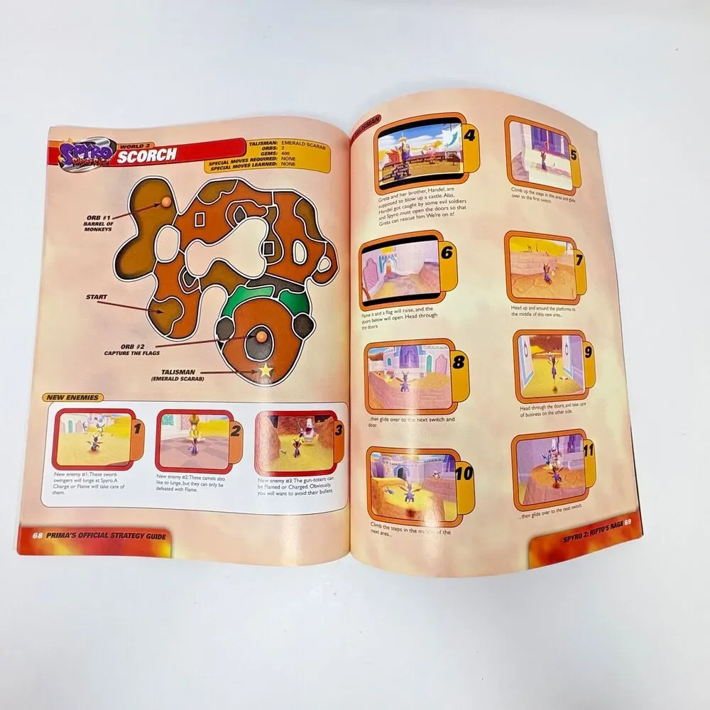 Spyro Riptos Rage Prima Official Strategy Guide 1st Edition 1999 PlayStation PS1